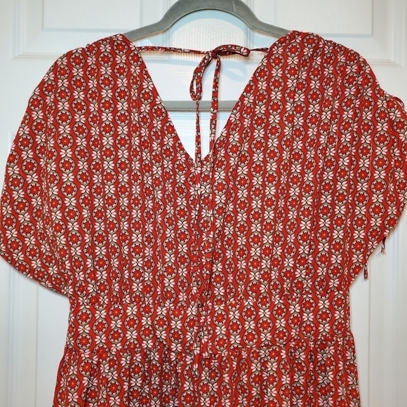 Molly Braken Red Maxi Dres Sz M - Picture 8 of 13
